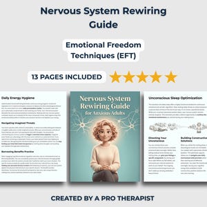 Nervous System Rewiring Guide for Anxious Adults - Emotional Freedom Techniques (EFT)