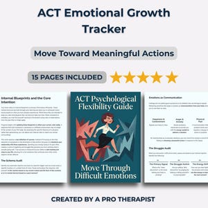 ACT Psychological Flexibility PDF Guide : Move Through Difficult Emotions