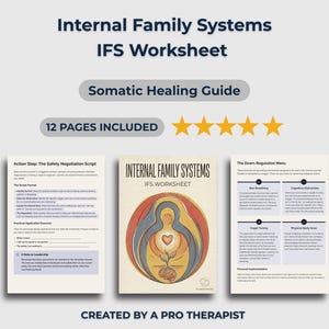 Internal Family Systems IFS Worksheet | Somatic Healing Guide | Anxiety Relief PDF