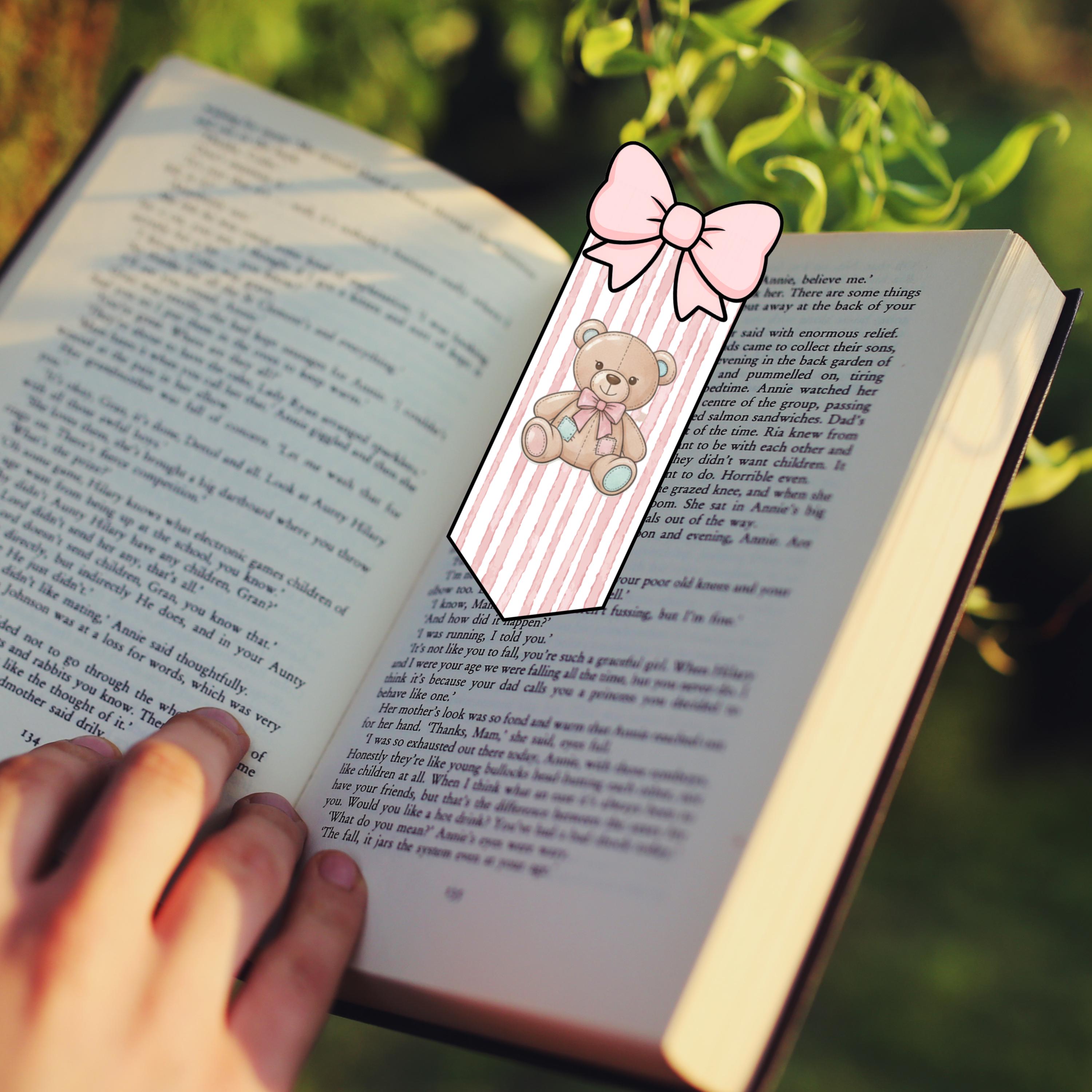 Bookmark SVG Bundle, Baby Shower PNG Clipart, Printable Book Marker PDF ...