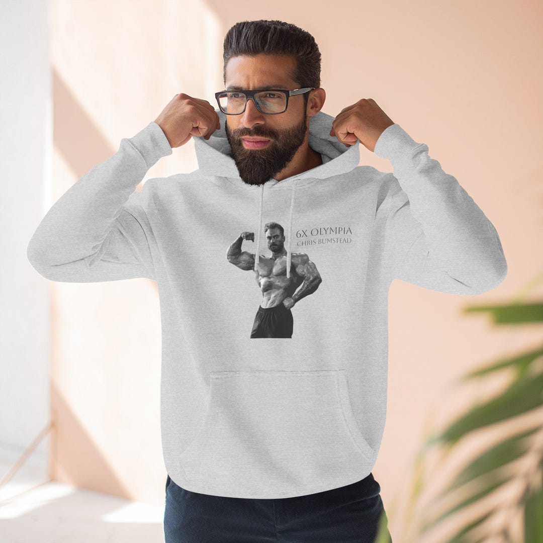 CHRIS BUMSTEAD (CBUM) Bodybuilder Pose Hoodie | Muscle Gym Fitness ...