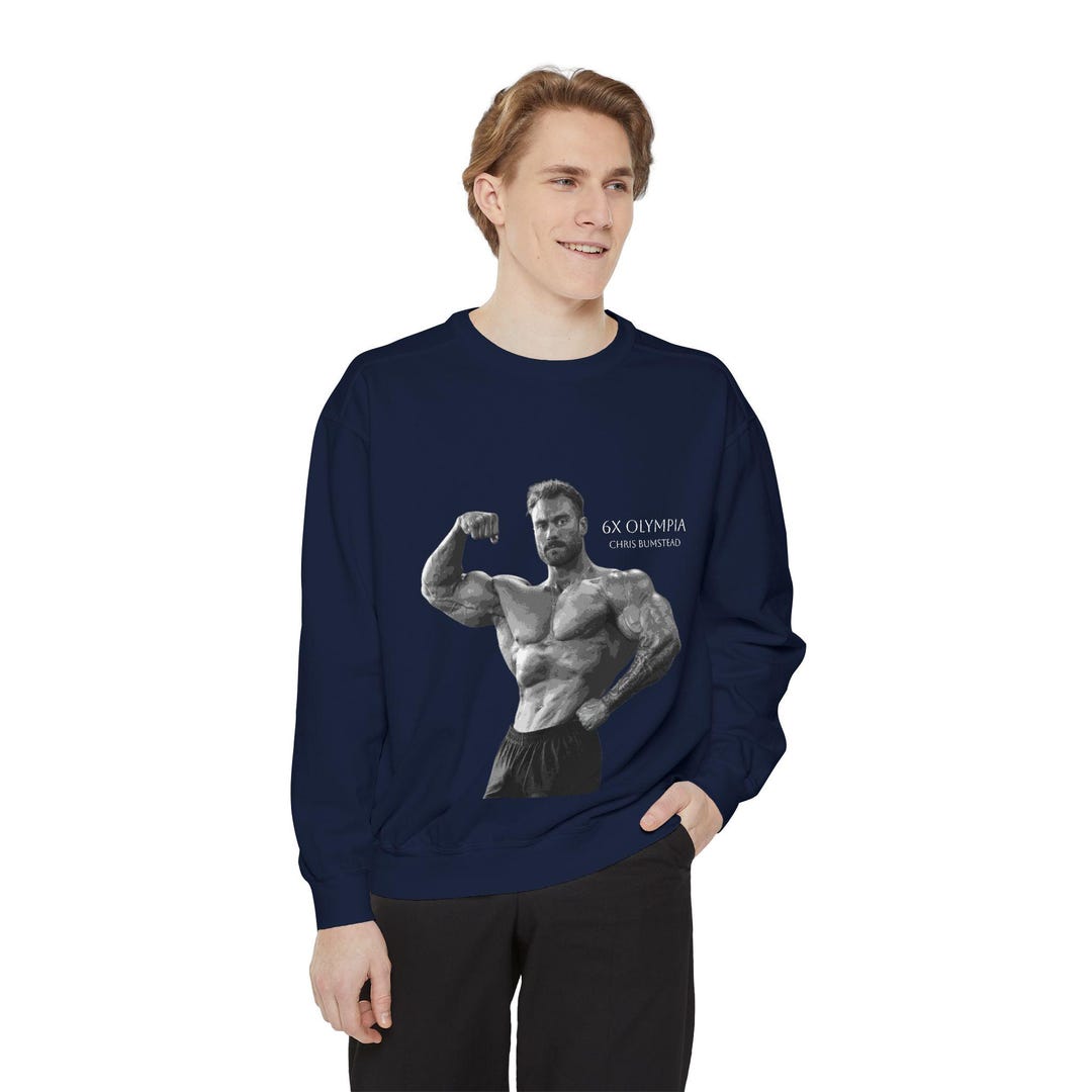 CHRIS BUMSTEAD (CBUM) Vintage Bodybuilder Illustration Sweatshirt ...