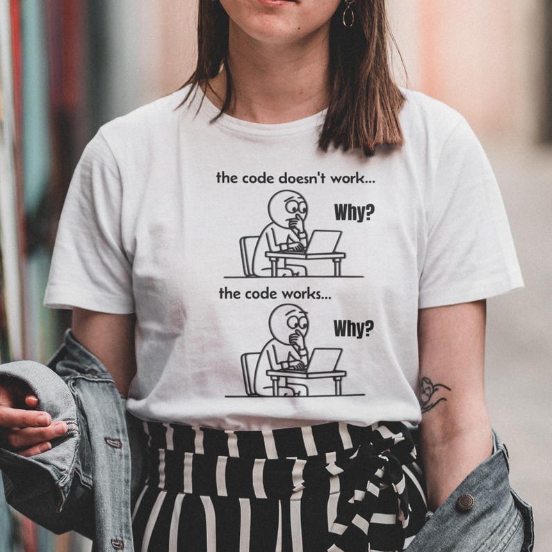 Funny Programmer T-Shirt | The Code Works, Developer Humor image 1