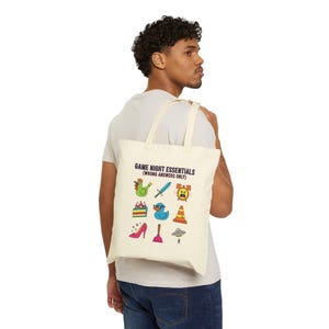 Wrong Answer Only grid tote, Choose Your Fighter meme tote | Interactive game-night canvas