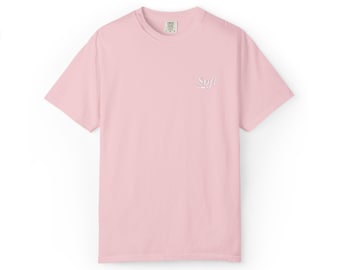 Weich, nicht schwach, gestickt, Komfort Farben 1717 T-Shirt, minimalistisches Frauen-Shirt