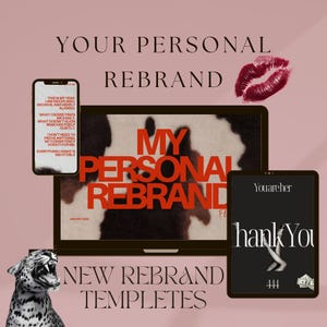 The Personal Rebrand 2026 | New Year Life Reset Canva Templates | Grown Woman Glow Up | Vision Board + Manifestation Kit