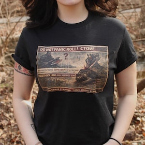 Do Not Panic Roll" Soviet Style Dark Souls Tee