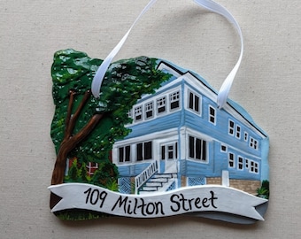 Custom House Ornament - Clay Mini Home Replica. First Home Gift - Housewarming - PLEASE READ