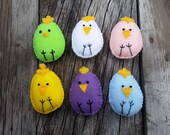 Easter Basket Stuffers - Plush Rabbit/Easter Bunny, Tiny Easter Chick, and Carrot decor