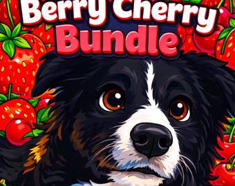 Paquete de bayas y cerezas