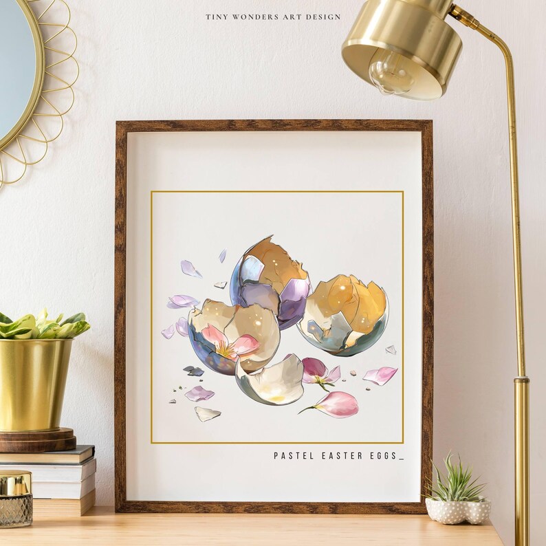 Pastel Easter Eggs Clipart Bundle – 22 Watercolor Egg PNG Files ...
