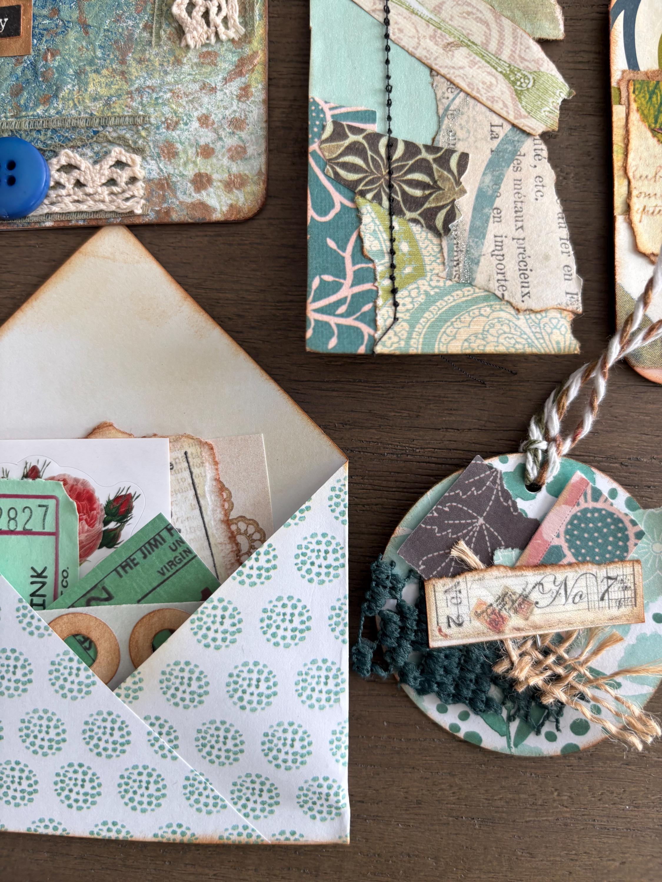 Junk Journal Paper Embellishments - Pack of 14 Handmade Finished ...