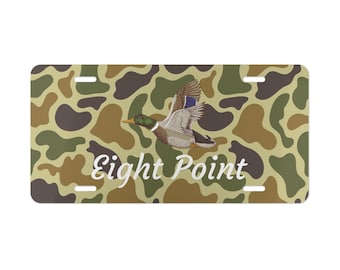 Duck Camo Mallard License Plate