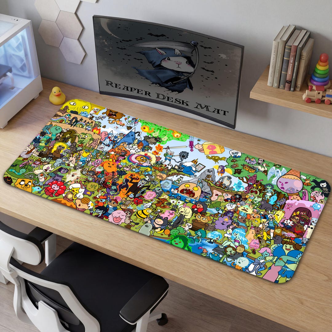 Adventure Time Desk Mat , Finn and Jake Large Gaming Pad - Etsy