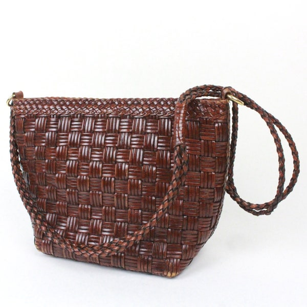 CEM woven leather bag // braided strap