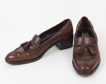 vtg Cole Haan tassel loafers // size 8.5 AA
