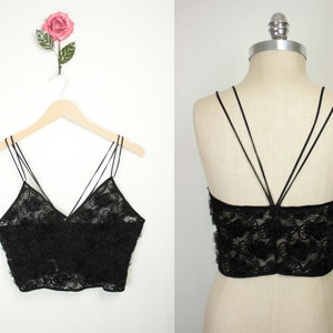 Christies sheer lace and organza top // made in Italy // 34 medium