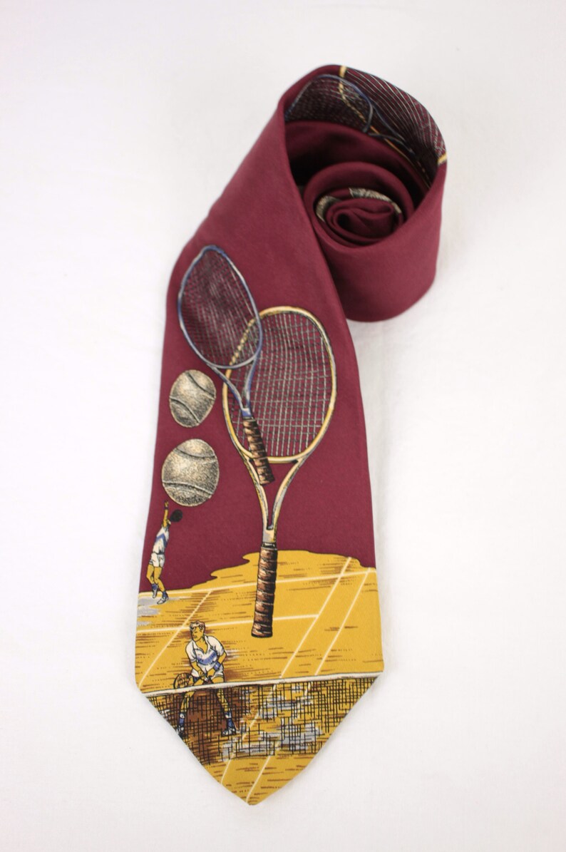 Vintage Robert Talbott Tie // Tennis Players // Robert Talbott for the ...