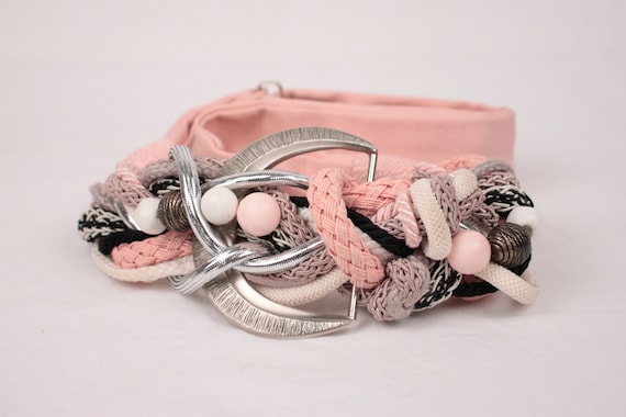 80s braided cord belt // Carolyn Tanner Designs - Gem display picture 1