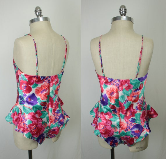 80s 90s floral teddy // Nordstrom Lingerie - image 5