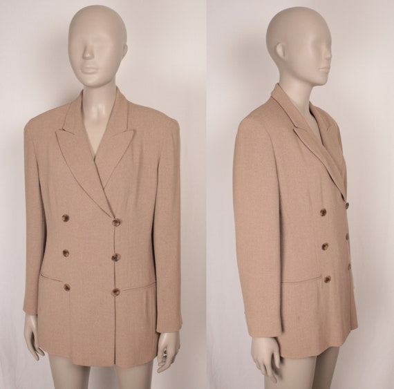 80s 90s oversize blazer // Emanuel Ungaro // doub… - image 2