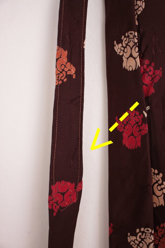 60s 70s novelty tie // crown and scepter damask - image 8