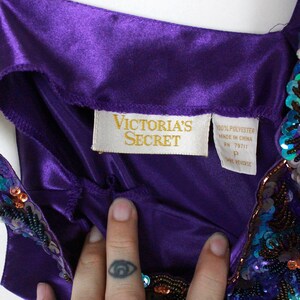 90er Jahre Y2K Victoria's Secret Nachthemd // Pailletten Applikation Bild 9