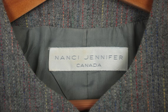 vtg Nanci Jennifer wool blazer // rainbow stitchi… - image 10