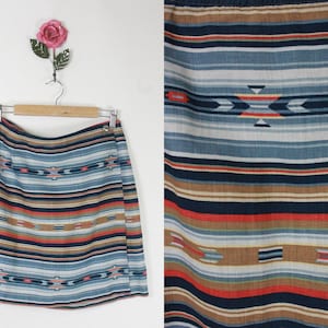 90s Y2K Jones New York Sport wrap skirt // southwestern motif