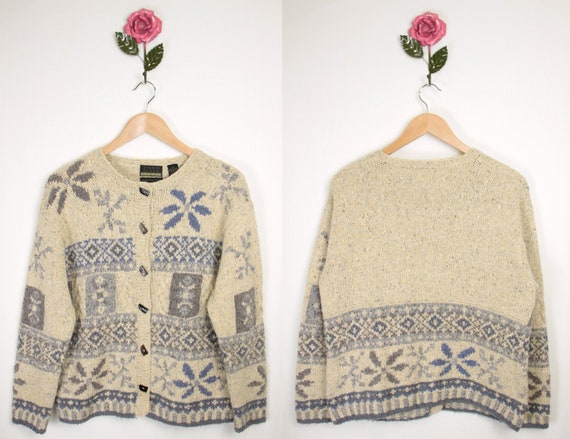 90s Y2K Sigrid Olsen cardigan // shell buttons - image 3