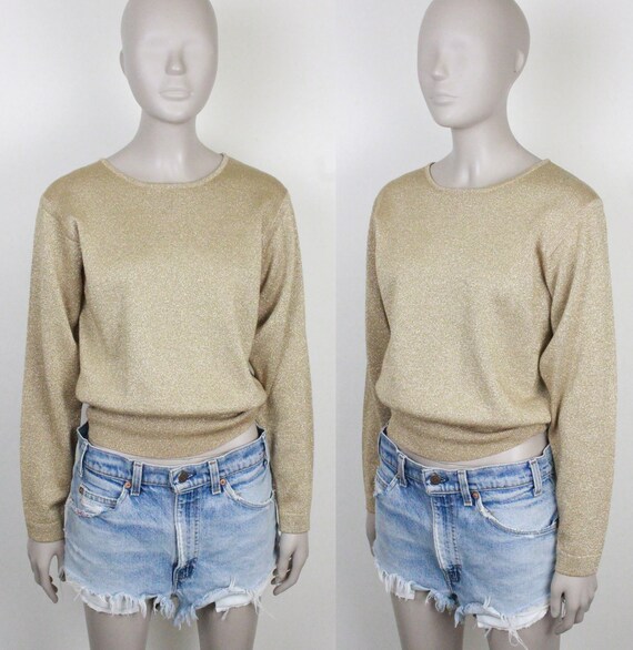 80s 90s Classiques gold sweater // merino blend - image 4