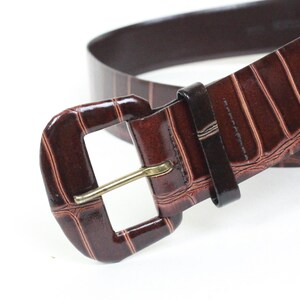 Vintage Cipriani Alligator Calfskin Belt // Italian Leather  display picture 1