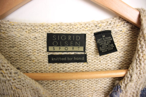 90s Y2K Sigrid Olsen cardigan // shell buttons - image 4