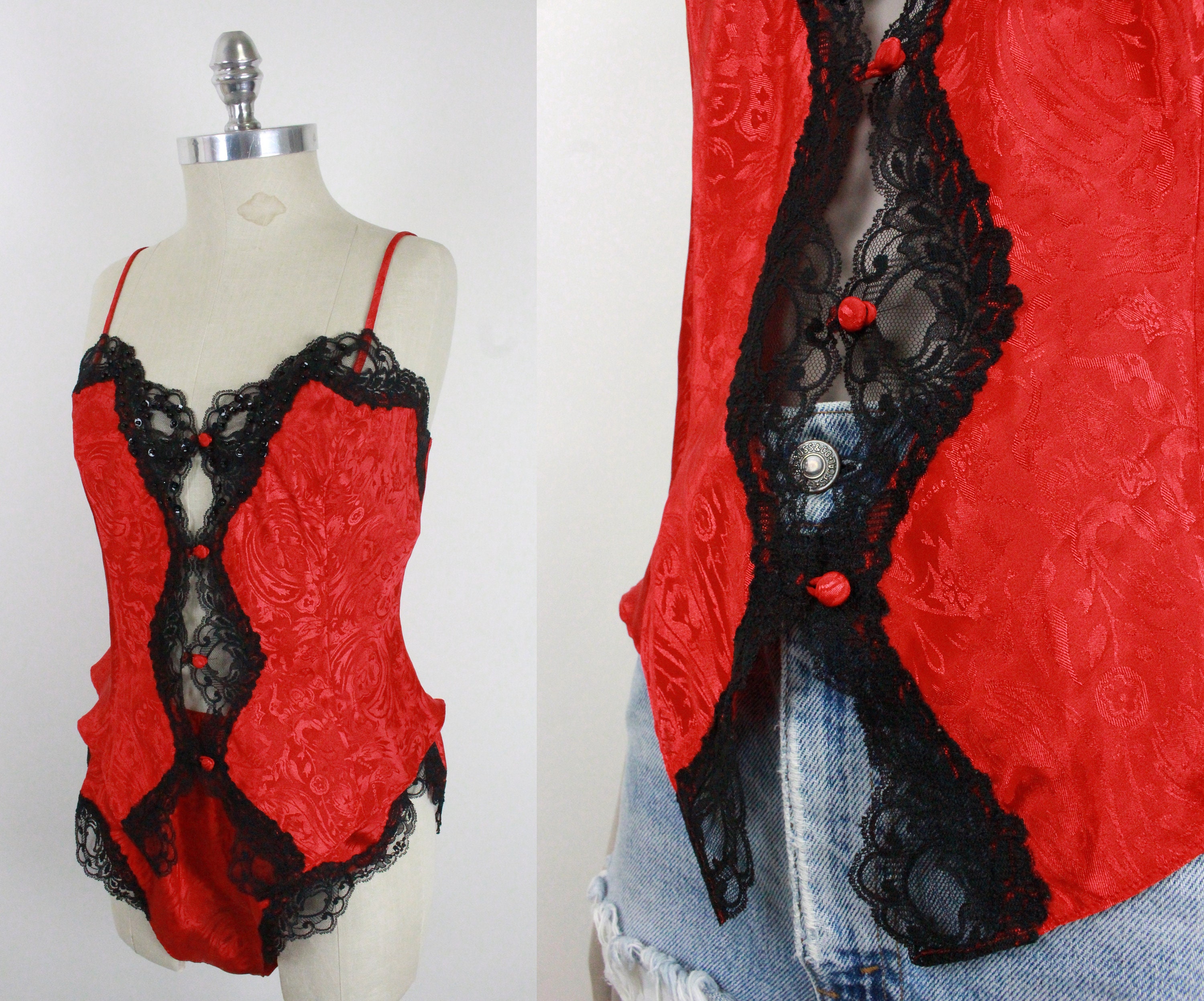 ヴィンテージ　ランジェリー　90s 90s Lingerie Set - Etsy