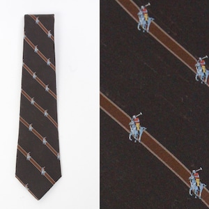 vintage Ketch tie // red grey stripes
