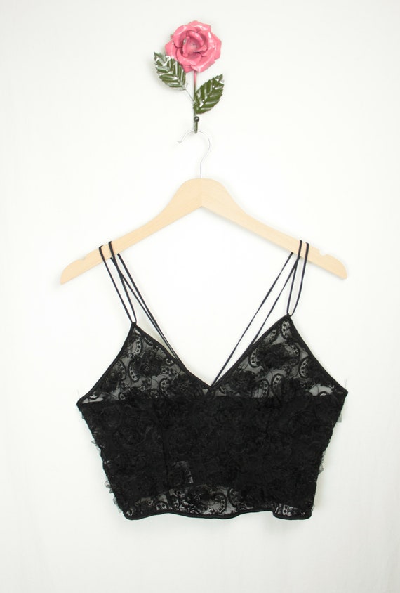 Christies sheer lace and organza top // made in I… - image 9