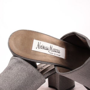 Nieman Marcus metallic graphite mules // sz 9.5AA image 9