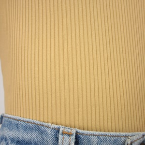RD STYLE - Ribbed Scoop Neck Henley Bodysuit main image 0