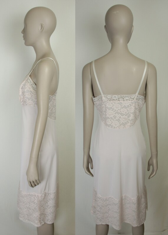 50s 60s Vanity Fair blush full slip // size 34 - image 6