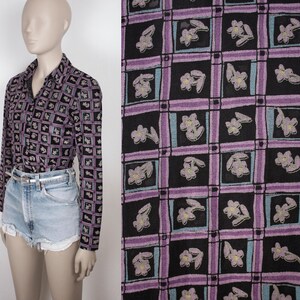 S A L E // y2k daisy print top // semi sheer // LA Movers