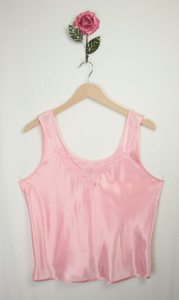 80s 90s satin camisole // bubblegum pink - image 7