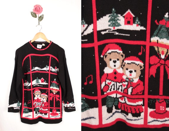 ugly christmas sweater // teddy bears - image 1