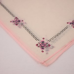 vintage silk hankie // tribal motif