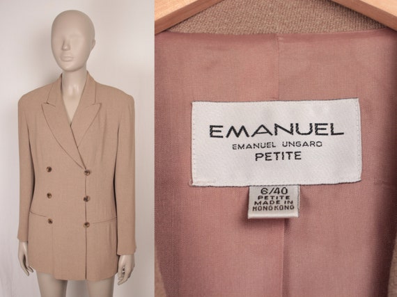 80s 90s oversize blazer // Emanuel Ungaro // doubl
