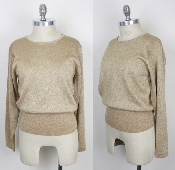 80s 90s Classiques gold sweater // merino blend - image 2