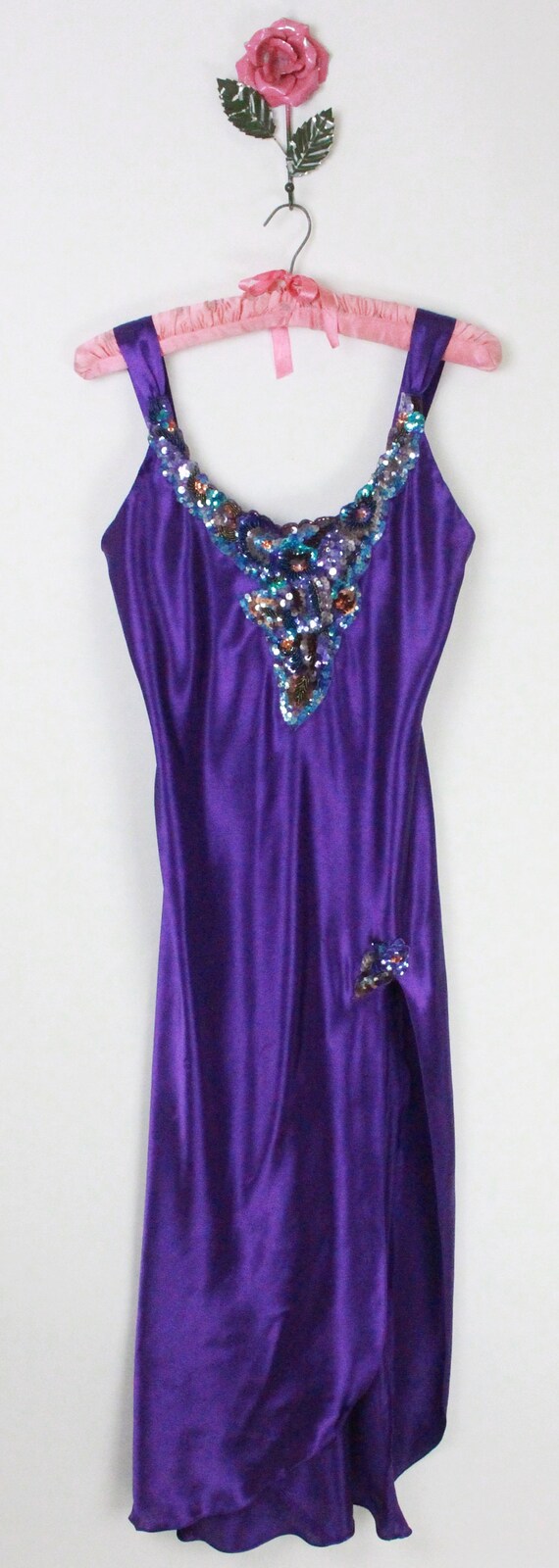 90s Y2K Victoria's Secret nightgown // sequin app… - image 8