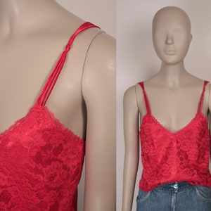 80er Jahre 90er Jahre Spitze cami / / abgeschnitten passen / / Victoria es Secret