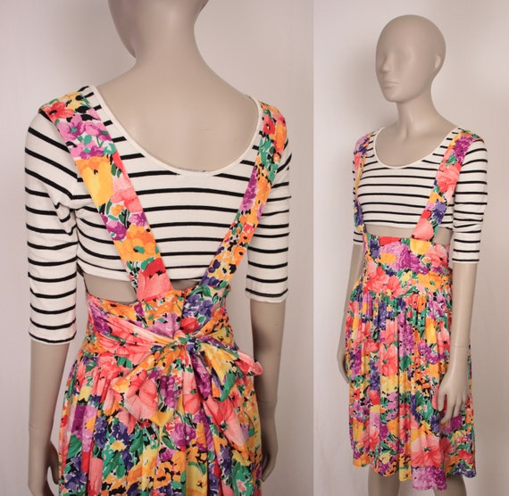 80s 90s suspender skirt dress // Dennis Goldsmith