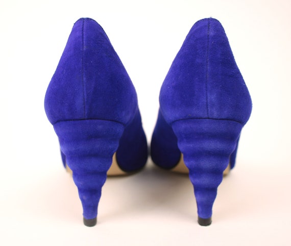 80s 90s suede heels //  // size 7.5 - image 7