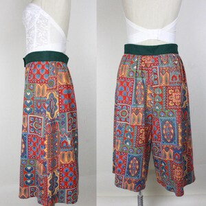 Vintage Hosenrock // Culottes // abgeschnittener Palazzo // hohe Taille Bild 3